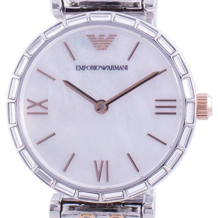 Emporio Armani Gianni T-Bar Mother Of Pearl Dial Quartz AR11290 Women's Watch