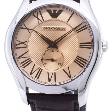 Emporio Armani Classic Amber Dial Brown Leather AR1704 Men's Watch