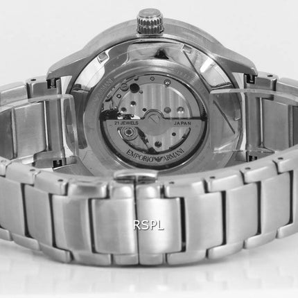 Emporio Armani Stainless Steel Blue Open Heart Dial Automatic AR60052 Mens Watch