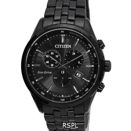 Citizen Eco-Drive Corso Classic Chronograph Black Dial AT2145-86E 100M Men's Watch