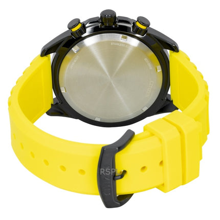 Citizen Brycen Chronograph Silicone Strap Black Dial Eco-Drive AT2585-08E 100M Men's Watch