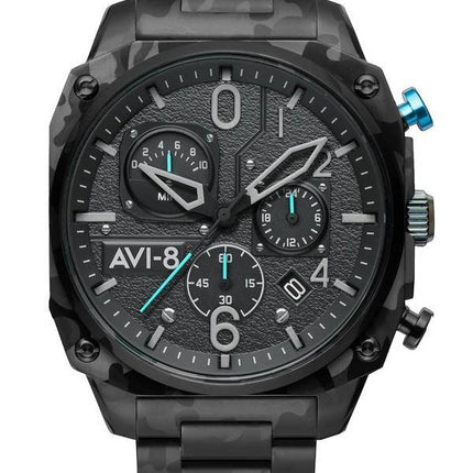 AVI-8 Hawker Hunter Night Camo Retrograde Chronograph Quartz AV-4052-11 Mens Watch