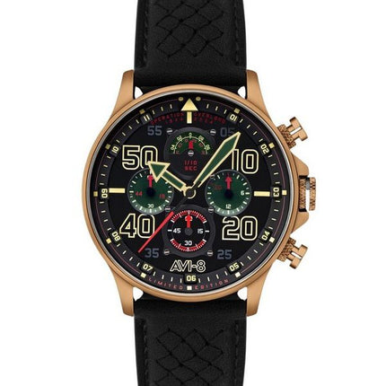 AVI-8 Hawker Typhoon Coningham Chronograph D-Day 80 Limited Edition Juno Black Dial Quartz AV-4093-09 Men's Watch