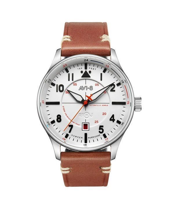AVI-8 Hawker Hurricane Kent Newton White Dial Automatic AV-4094-01 Mens Watch