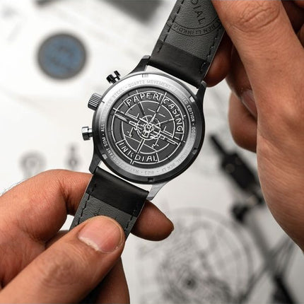AVI-8 Hawker Hurricane Inkdial Chronograph Limited Edition Grey Dial Quartz AV-4123-01 Men's Watch With Extra Strap