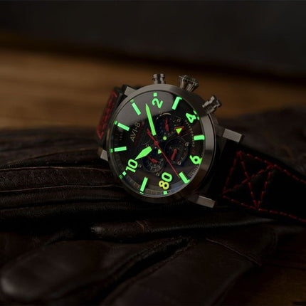 AVI-8 Dambuster Operation Catechism 80th Dual Time Chronograph Limited Edition Quartz AV-4124-01 Men's Watch