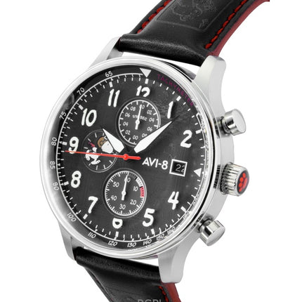 AVI-8 Hawker Hurricane Classic Chronograph Limited Edition Ace Black Dial Quartz AV-4132-01 Men's Watch
