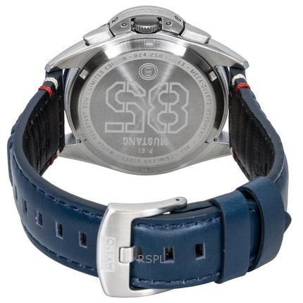 AVI-8 P-51 Mustang Kindelberger Chronograph 85th Anniversary Limited Edition Silver Dial Quartz AV-4143-01 Men's Watch