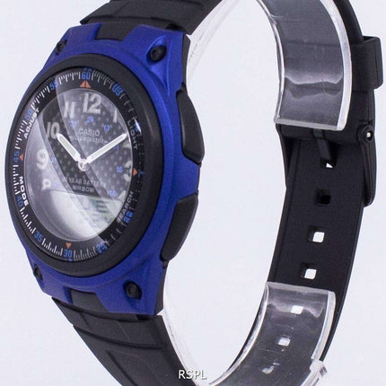 Casio Analog Digital  Illuminator Telememo Black/Blue AW-80-2BVDF AW-80-2BV Men's Watch