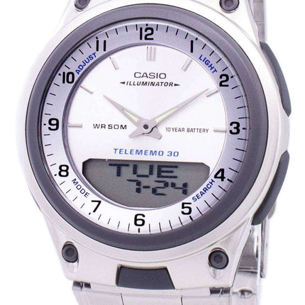 Casio Analog Digital Telememo Illuminator AW-80D-7AVDF AW80D-7AVDF Men's Watch