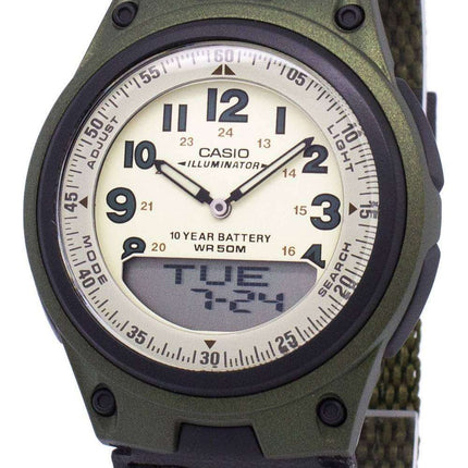 Casio Analog Digital Telememo Illuminator AW-80V-3BVDF AW80V-3BVDF Men's Watch