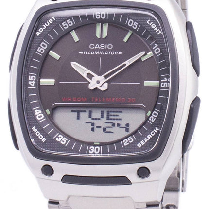 Casio Analog Digital Telememo Illuminator AW-81D-1AVDF AW-81D-1AV Men's Watch