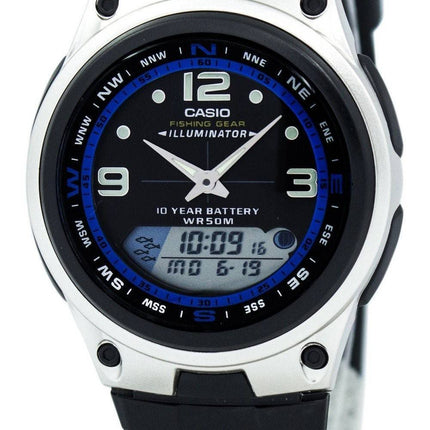 Casio Analog Digital Out Gear Fishing Illuminator AW-82-1AVDF AW-82-1AV Men's Watch
