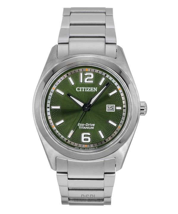 Citizen Eco-Drive Super Titanium Green Dial AW1641-81X Men's Watch