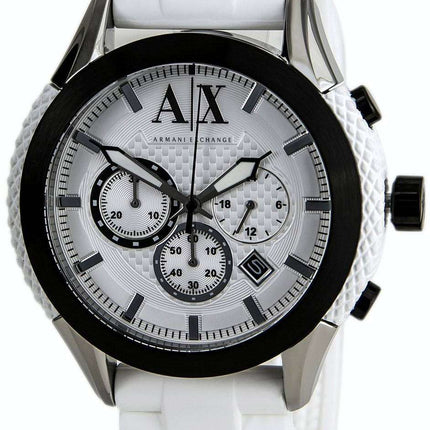 Armani Exchange Chronograph White Dial AX1225 Mens Watch
