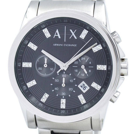 Armani Exchange Chronograph Crystals Grey Dial AX2092 Mens Watch