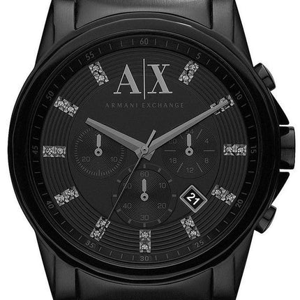 Armani Exchange Chronograph Crystals Black Dial AX2093 Mens Watch