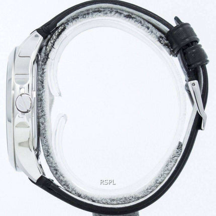 Armani Exchange Black Dial Leather Strap AX2101 Men's Watch