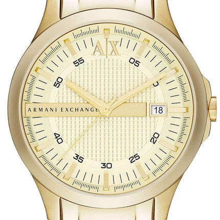 Armani Exchange Gold Tone Champagne Dial AX2131 Mens Watch