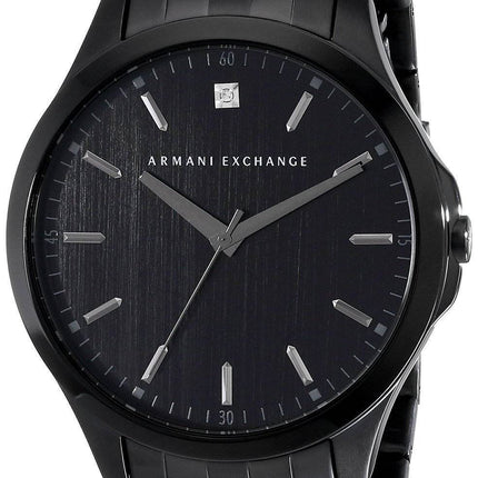 Armani Exchange Black PVD Diamond Accent Quartz AX2159 Men's Watch