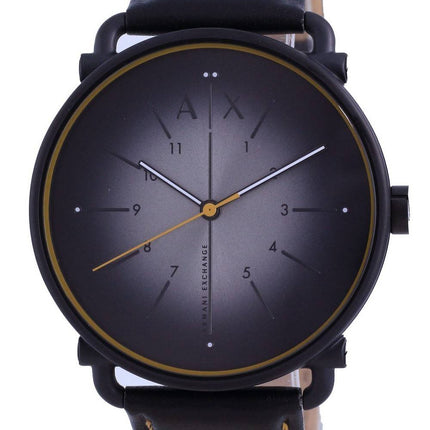 Armani Exchange Rocco Grey Dial Leather Quartz AX2904 Mens Watch