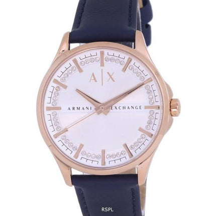 Armani Exchange Leather White Dial Quartz AX5260 Womens Watch