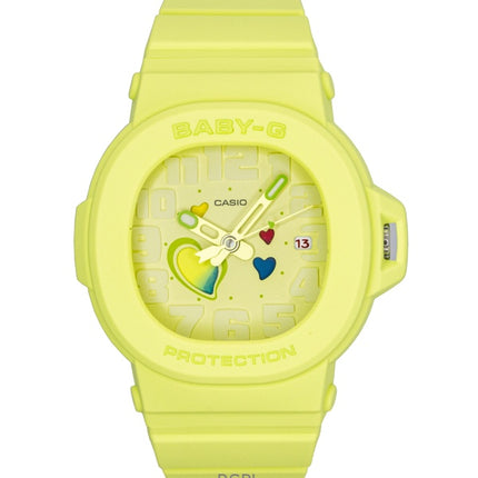 Casio Baby-G Analog Playful Hearts Series Green Dial Quartz BGA-10-3A 100M Women's Watch