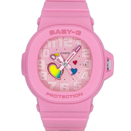 Casio Baby-G Analog Playful Hearts Series Pink Dial Quartz BGA-10-4A 100M Women's Watch