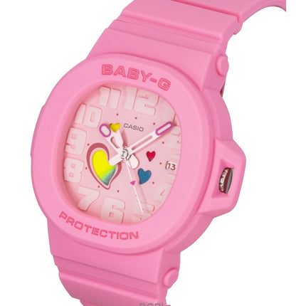 Casio Baby-G Analog Playful Hearts Series Pink Dial Quartz BGA-10-4A 100M Women's Watch