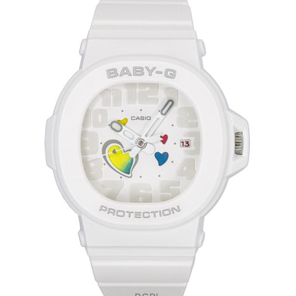 Casio Baby-G Analog Playful Hearts Series White Dial Quartz BGA-10-7A 100M Women's Watch