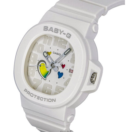 Casio Baby-G Analog Playful Hearts Series White Dial Quartz BGA-10-7A 100M Women's Watch