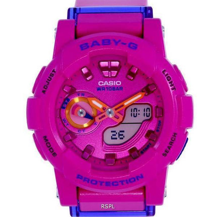 Casio Baby-G Analog Digital Resin Quartz BGA-185FS-4A.G BGA185FS-4 100M Womens Watch