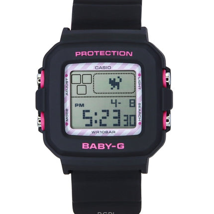 Casio Baby-G Digital Kuromi Collaboration Resin Strap Quartz BGD-10KKM-1 100M Women's Watch With Special Holder