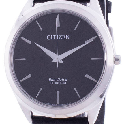 Citizen Black Dial Leather Strap Eco-Drive BJ6520-15E Men's Watch