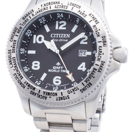 Citizen PROMASTER Eco-Drive BJ7100-82E World Time 200M Men's Watch