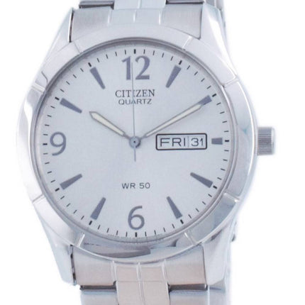 Citizen Classic Silver Dial Stainless Steel Quartz BK3830-51A Mens Watch