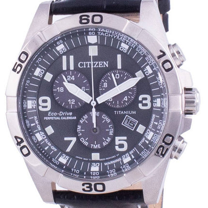 Citizen Brycen Super Titanium Perpetual Calendar Eco-Drive BL5551-14H 100M Men's Watch
