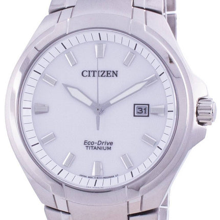 Citizen Super Titanium Silver Dial Eco-Drive BM7430-89A 100M Men's Watch