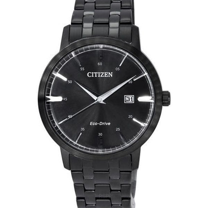 Citizen Eco-Drive Stainless Steel Black Dial BM7465-84E Men's Watch