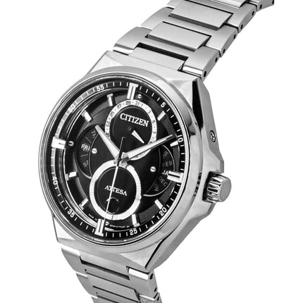 Citizen Attesa Super Titanium Moon Phase Black Dial Eco-Drive BU0060-68E 100M Men's Watch