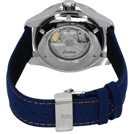 Certina DS Action Day Date Synthetic Strap Blue Dial Automatic Diver's C032.430.18.041.01 200M Men's Watch
