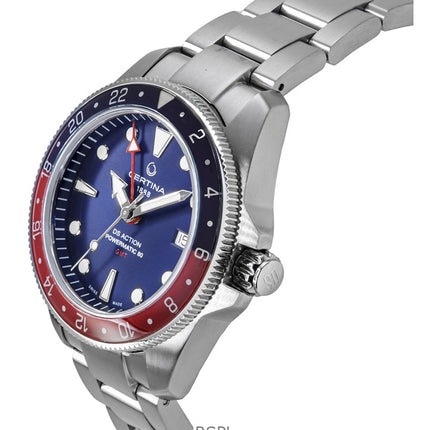 Certina DS Action GMT Stainless Steel Blue Dial Automatic Diver's C032.929.11.041.00 200M Men's Watch