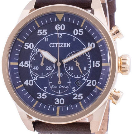 Citizen Chronograph Calf Leather Eco-Drive CA4213-26L 100M Men's Watch