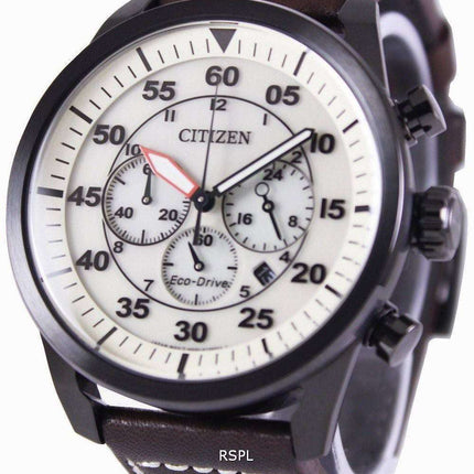 Citizen Eco-Drive Aviator Chronograph CA4215-04W Men's Watch