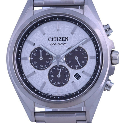 Citizen Attesa Chronograph Titanium Grey Dial Eco-Drive CA4390-55A 100M Mens Watch