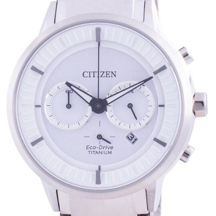 Citizen Super Titanium White Dial Eco Drive CA4400-88A 100M Mens Watch