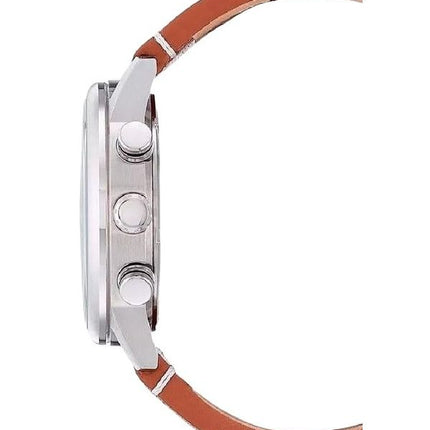 Citizen Eco-Drive Chronograph Leather Strap Green Dial CA4420-21X 100M Mens Watch