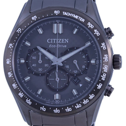 Citizen Chronograph Grey Dial Stainless Steel Eco-Drive CA4457-81H 100M Mens Watch