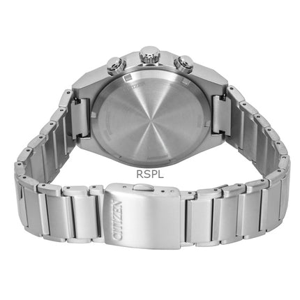 Citizen Zenshin Senkei Chronograph Super Titanium Black Dial Eco-Drive CA4690-51E 100M Men's Watch