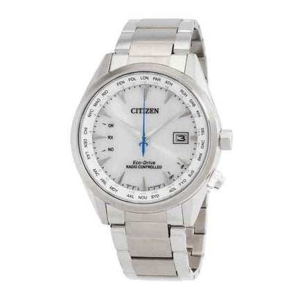 Citizen Eco-Drive Perpetual Radio-Controlled GMT Stainless Steel White Dial CB0270-87A 100M Mens Watch